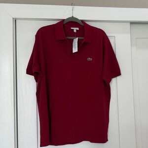 Lacoste Men's Bordeaux Polo Shirt